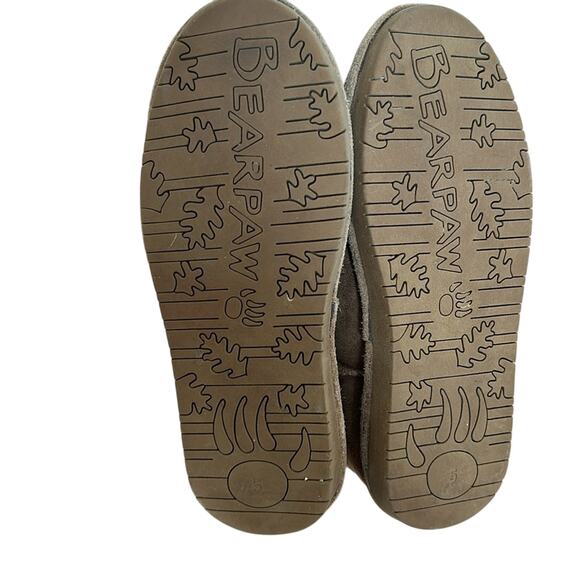 Youth BearPaw Boshie Brown Suede Winter Boots Size 5 - Picture 4 of 6